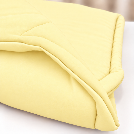Edredom Estampado Dupla Face para Berço Americano Amarelo