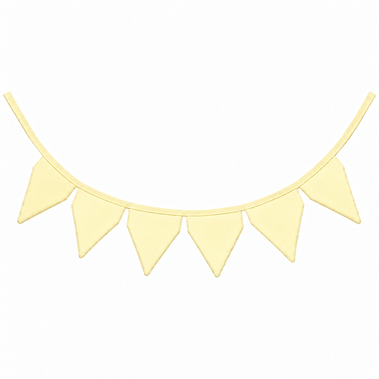 Bandeirinhas Decorativas 2,10m Amarelo