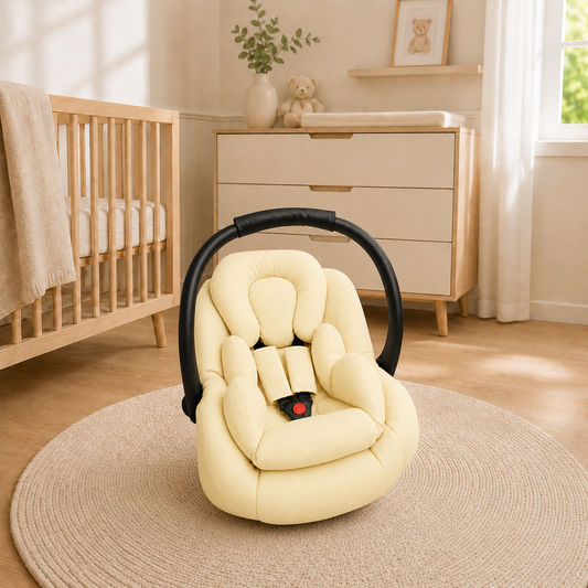 Kit para Bebê Conforto 3 Peças Dupla Face Amarelo