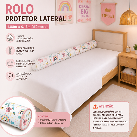 Rolinho Lateral para Cama Solteiro e Casal Abelha
