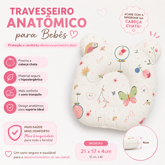 Travesseiro Anatômico Abelha