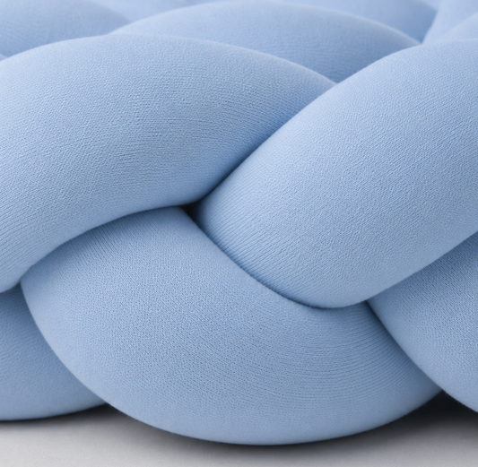 Trança Protetora Lateral Solteiro & Cama Casal 1,90 Metros Azul Bebê