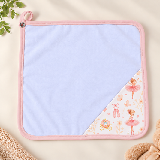 Toalha de Boca Malha Dupla Penteada Premium Bailarina | Kit com 3 Unidades