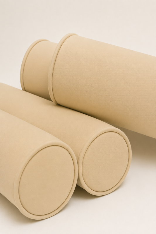Kit Rolinhos 4 Peças para Cama Casal Bege