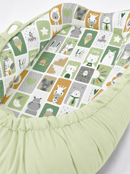 Ninho Redutor Dupla Face Premium Bichos Verde Verso Verde