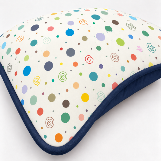 Almofada Decorativa 30cm x 30cm Bolas Menino c/ Azul Marinho