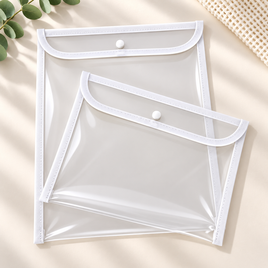 Kit com 2 Capas Organizadoras para Certidão e Documentos Branco