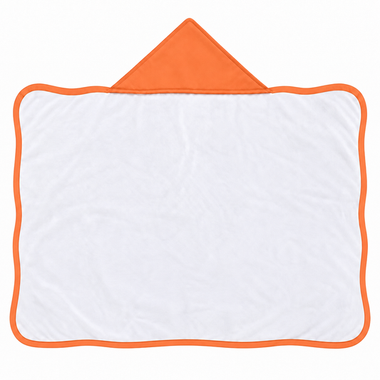 Toalha de Banho com Capuz Forrada Plush Atoalhado Premium 1M x 70cm Coral