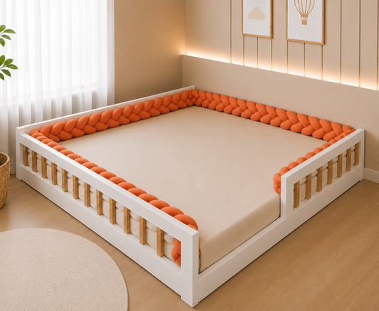 Trança Protetora 7,5 Metros Cama King Size Coral