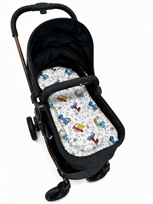 Fronha para Ninho Casulinho Premium para Carrinho Moisés Universal Dino Carros