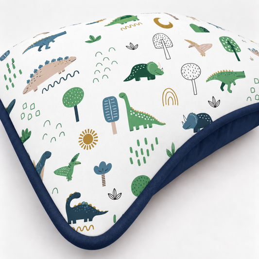 Almofada Decorativa 30cm x 30cm Dino MLH c/ Azul Marinho