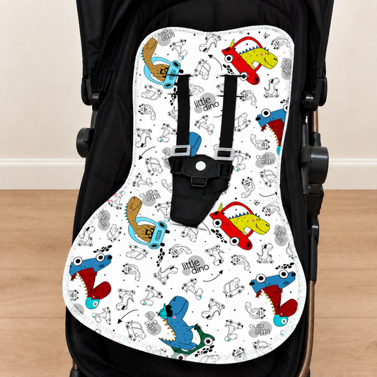 Capa para Carrinho de Bebê Universal Dino Carros c/ Preto
