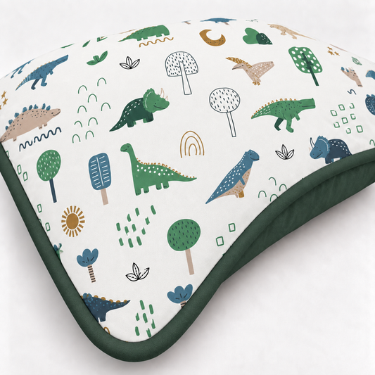 Almofada Decorativa 30cm x 30cm Dino MLH c/ Verde Escuro