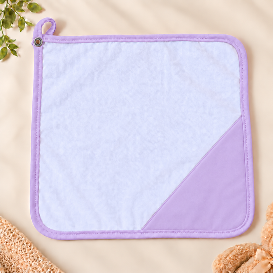 Toalha de Boca Malha Dupla Penteada Premium Lilás | Kit com 3 Unidades