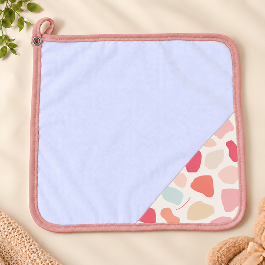 Toalha de Boca Malha Dupla Penteada Premium Manchitas Menina | Kit com 3 Unidades