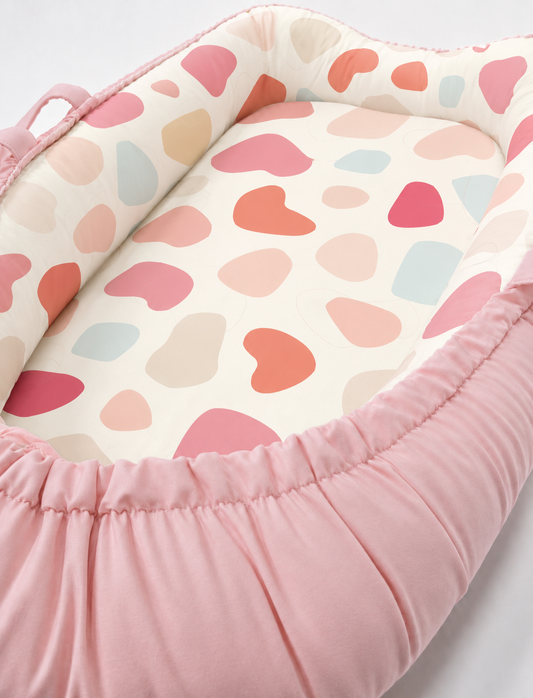 Ninho Redutor Dupla Face Premium Manchitas Menina Verso Rosê