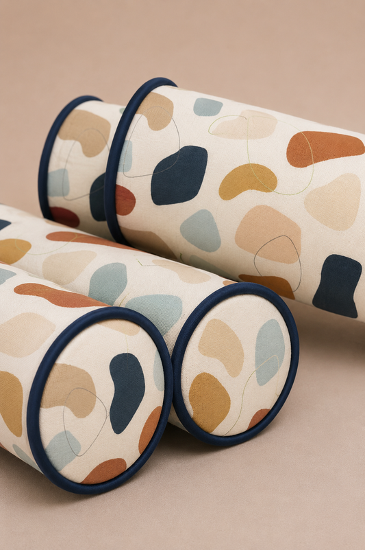 Kit Rolinhos 4 Peças para Cama Casal Manchitas Menino