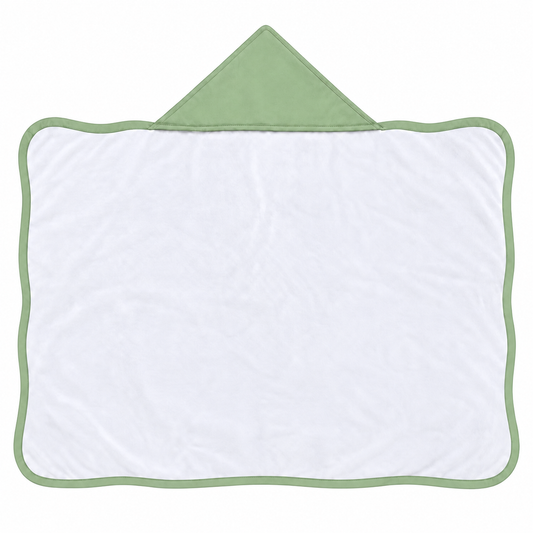 Toalha de Banho com Capuz Forrada Plush Atoalhado Premium 1M x 70cm Verde Menta