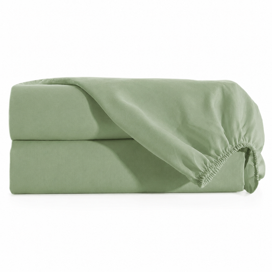 Lençol Estampado para Berço 100% Algodão Verde Menta