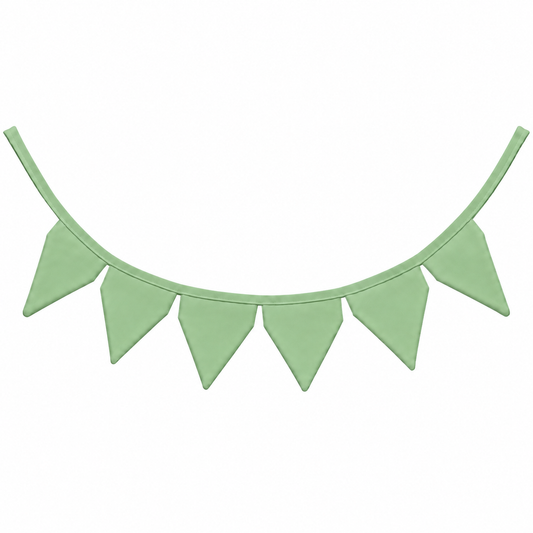 Bandeirinhas Decorativas 2,10m Verde Menta