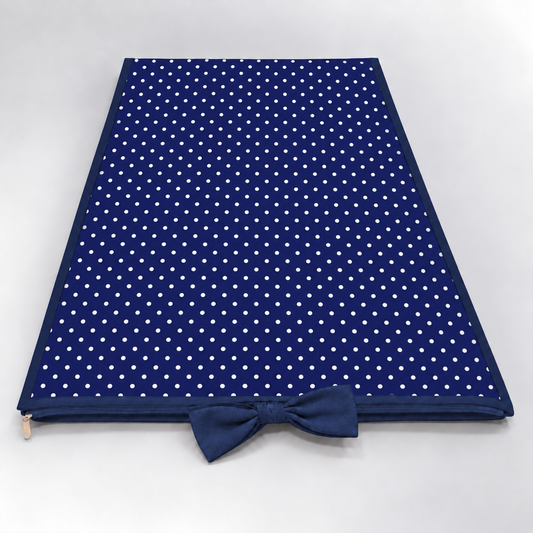 Trocador de Cômoda 70x45x3cm Poá Azul Marinho