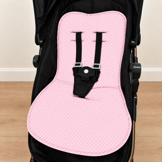 Capa para Carrinho de Bebê Universal Poá Rosa