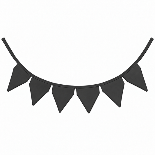 Bandeirinhas Decorativas 1,50m Preto