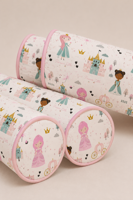 Kit Rolinhos para Berço Americano 4 Peças Princesa
