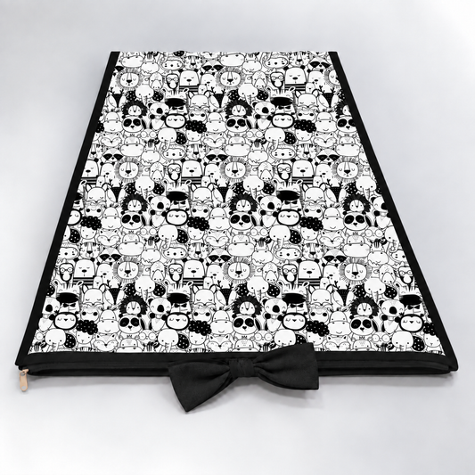 Trocador de Cômoda 70x45x3cm Safari Preto e Branco