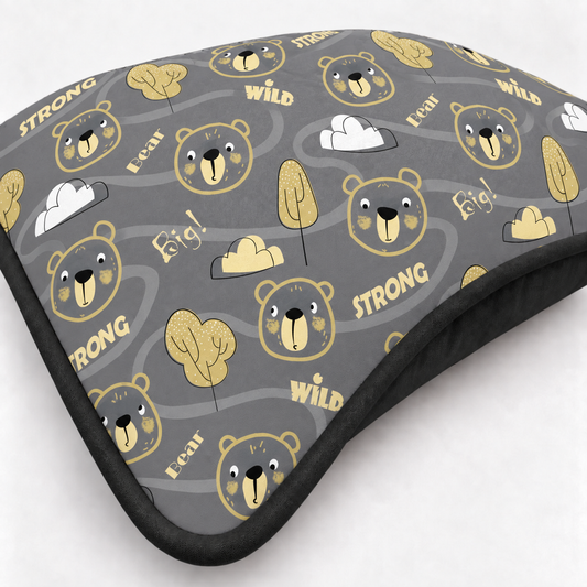 Almofada Decorativa 30cm x 30cm Urso Ted c/ Preto