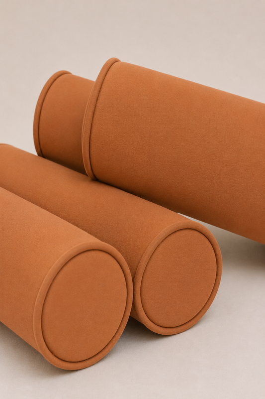 Kit Rolinhos 4 Peças para Cama Casal Terracota