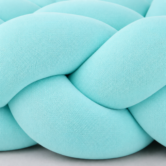 Trança Protetora Lateral Solteiro & Cama Casal 1,90 Metros Azul Turquesa