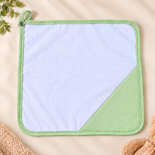 Toalha de Boca Malha Dupla Penteada Premium Verde Claro | Kit com 3 Unidades