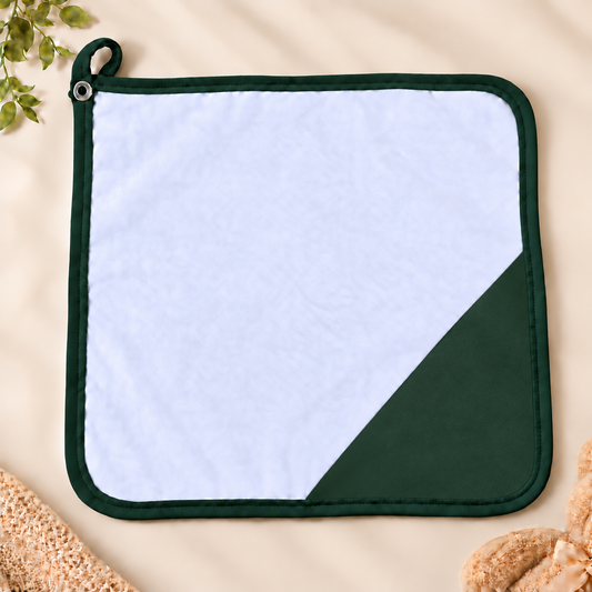 Toalha de Boca Malha Dupla Penteada Premium Verde Escuro | Kit com 3 Unidades