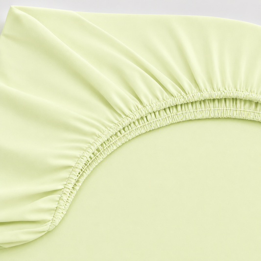 Lençol Estampado para Berço 100% Algodão Verde Claro
