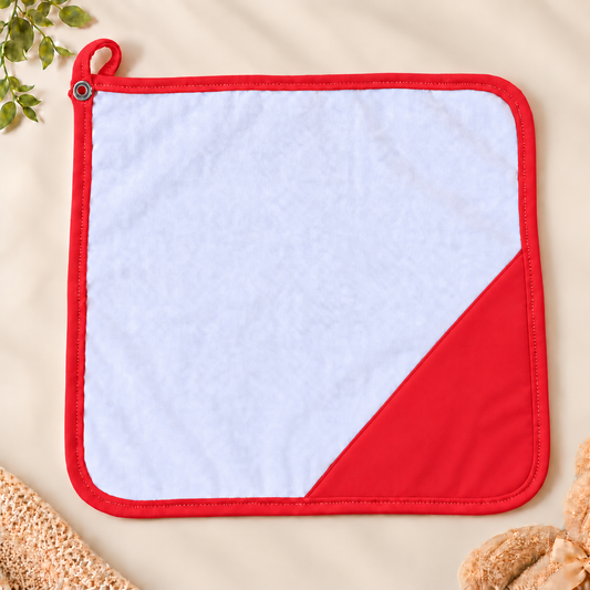 Toalha de Boca Malha Dupla Penteada Premium Vermelho | Kit com 3 Unidades