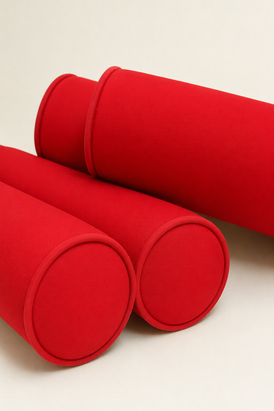 Kit Rolinhos para Berço Americano 4 Peças Vermelho