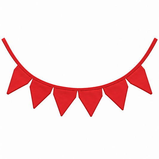 Bandeirinhas Decorativas 2,10m Vermelho