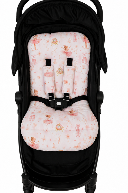 Kit Colchonetes 7 Peças para Carrinho & Bebê Conforto Bailarina