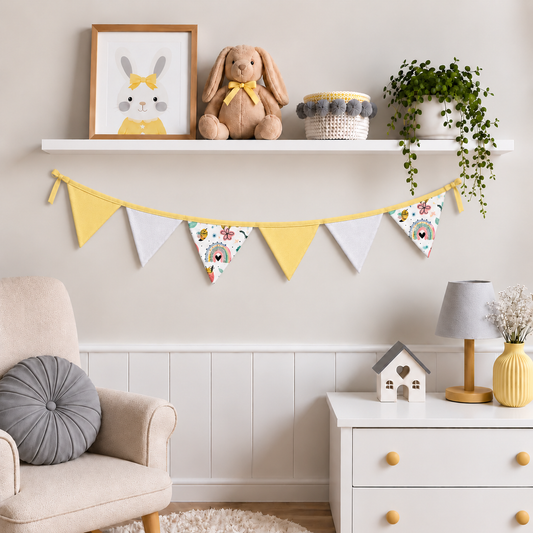 Bandeirinhas Decorativas 1,50m Abelha c/ Amarelo