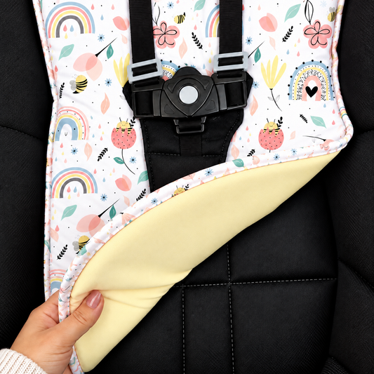 Capa para Carrinho de Bebê Universal Abelha c/ Amarelo