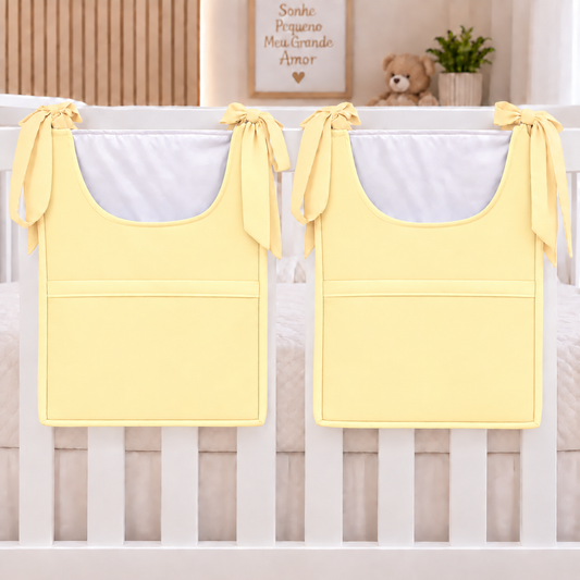 Porta Fraldas ou Porta Treco de Varal Amarelo