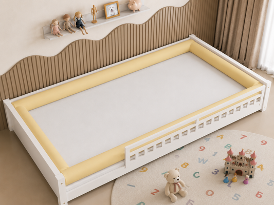 Kit Rolinhos 4 Peças para Cama Casal Amarelo