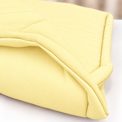 Edredom Estampado Dupla Face para Mini Berço Amarelo
