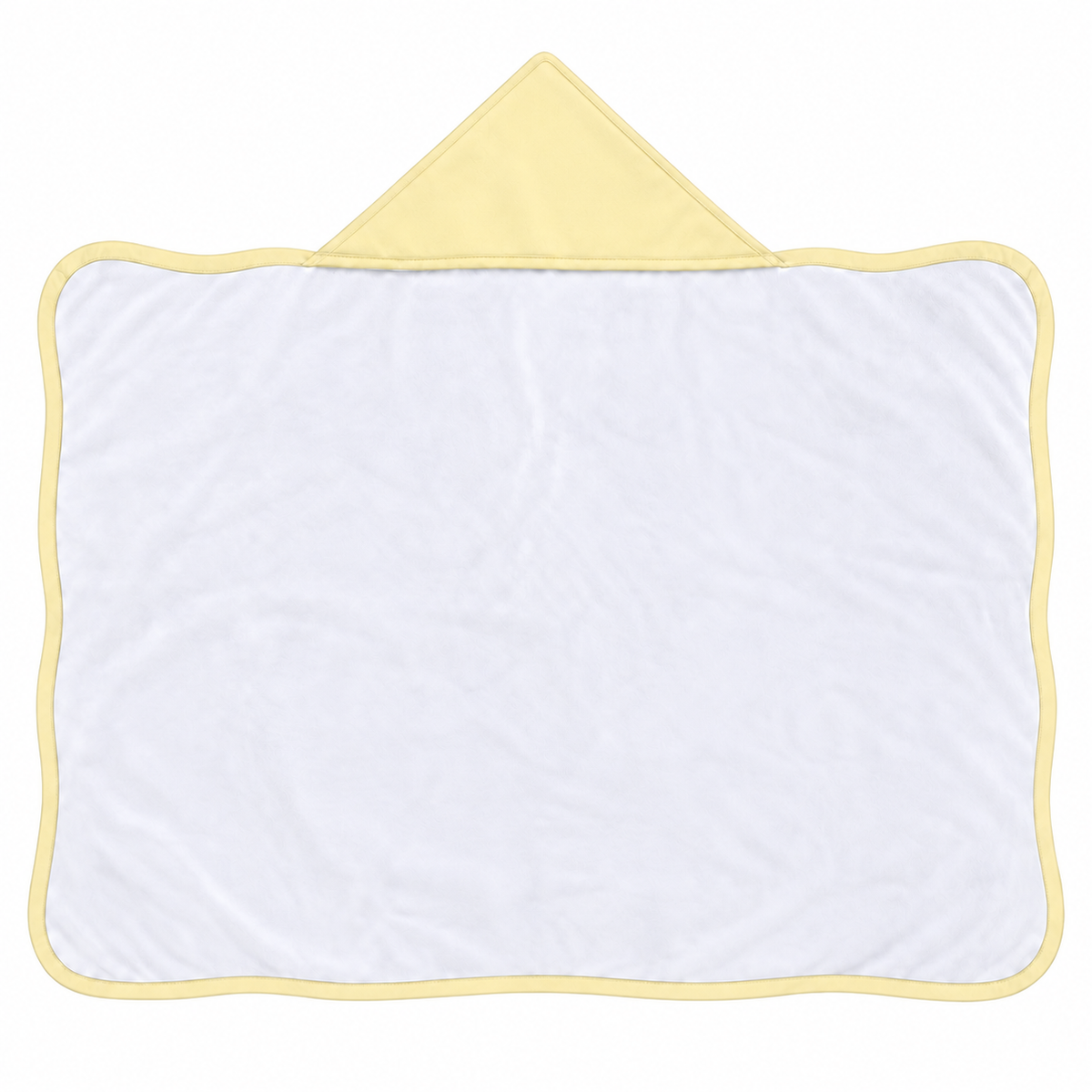 Toalha de Banho com Capuz Forrada Plush Atoalhado Premium 1M x 70cm Amarelo