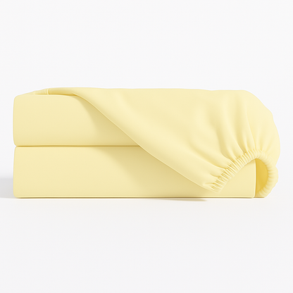 Lençol Estampado para Mini Berço 100% Algodão Amarelo