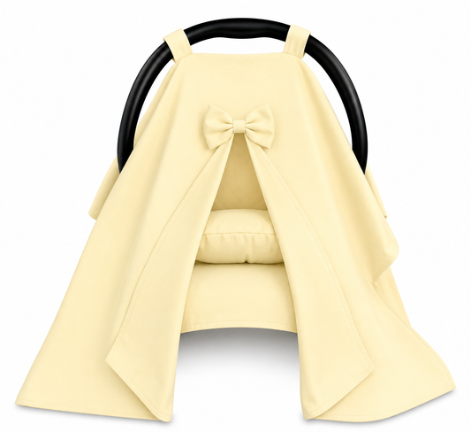 Capota para Bebê Conforto Tenda Dupla Face Amarelo