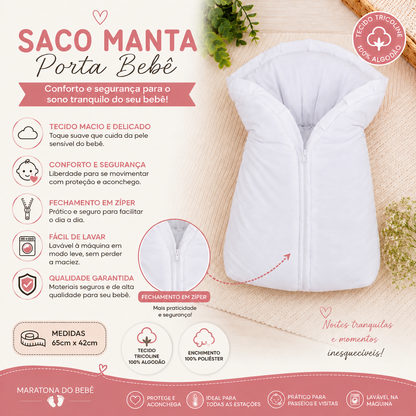 Saco Manta Porta Bebê Unicórnio
