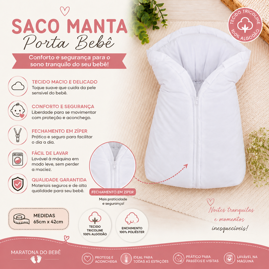 Saco Manta Porta Bebê Abelha