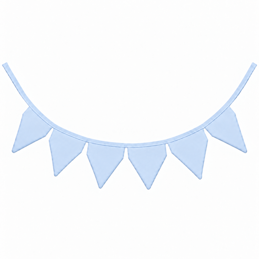 Bandeirinhas Decorativas 2,10m Azul Bebê